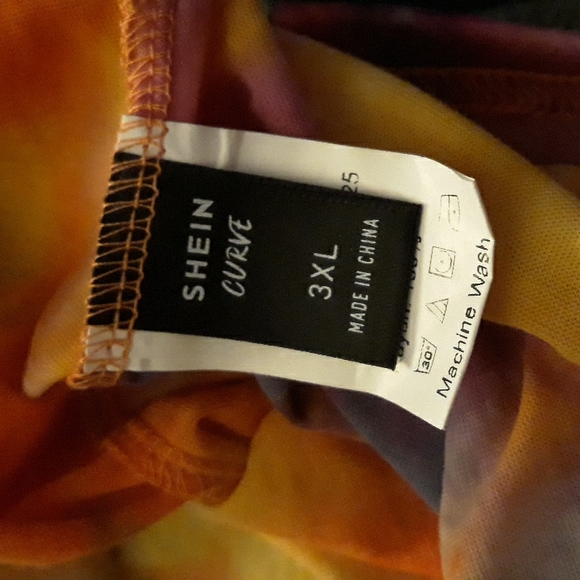 SHEIN curve tie dye strappy backed womens top - Picture 10 of 13